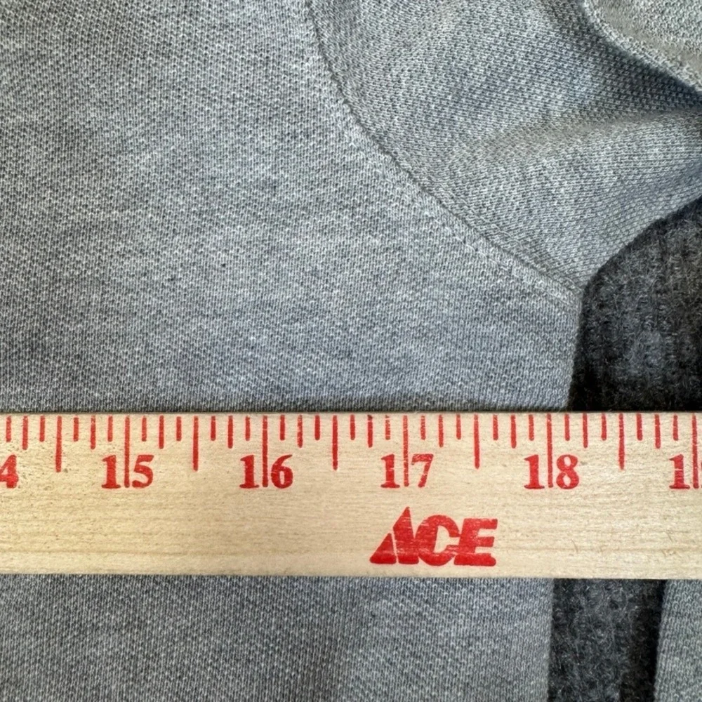 NWT Gap Kids Boys XXL 14-16 Grey Organic Cotton Long Sleeve Pique Polo Shirt NEW
